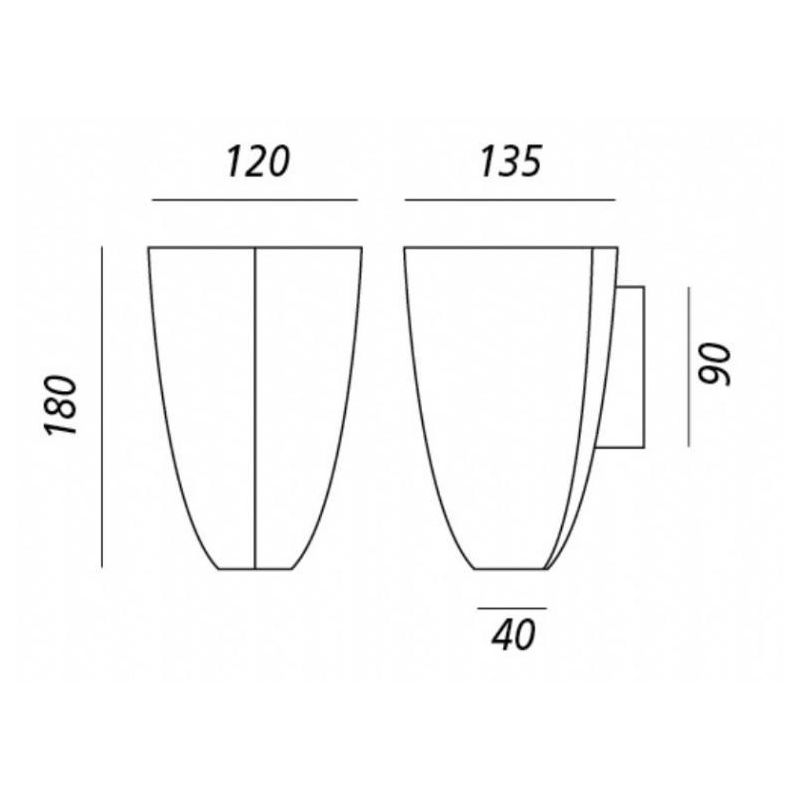 CONO APPLIQUE DA ESTERNO IN ALLUMINIO CON GU10 IP54 LOGICA - Cristalensi Shop Online