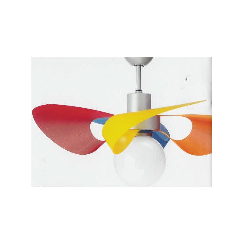 SOFFIO ECO VENTILATORE DIAMETRO 100 CM CON PALE COLORATE E TELECOMANDO INCLUSO Italexport - Cristalensi Shop Online