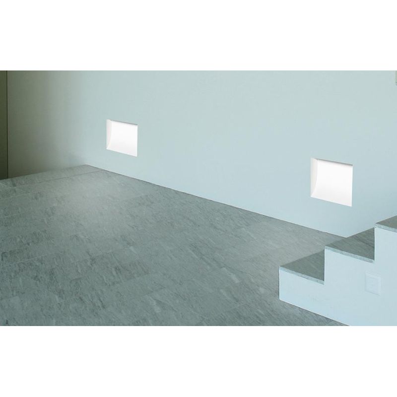 2416A INCASSO A PARETE IN CRISTALY CON SCHEDA LED 16,5W VERNICIABILE 9010 BELFIORE - Cristalensi Shop Online