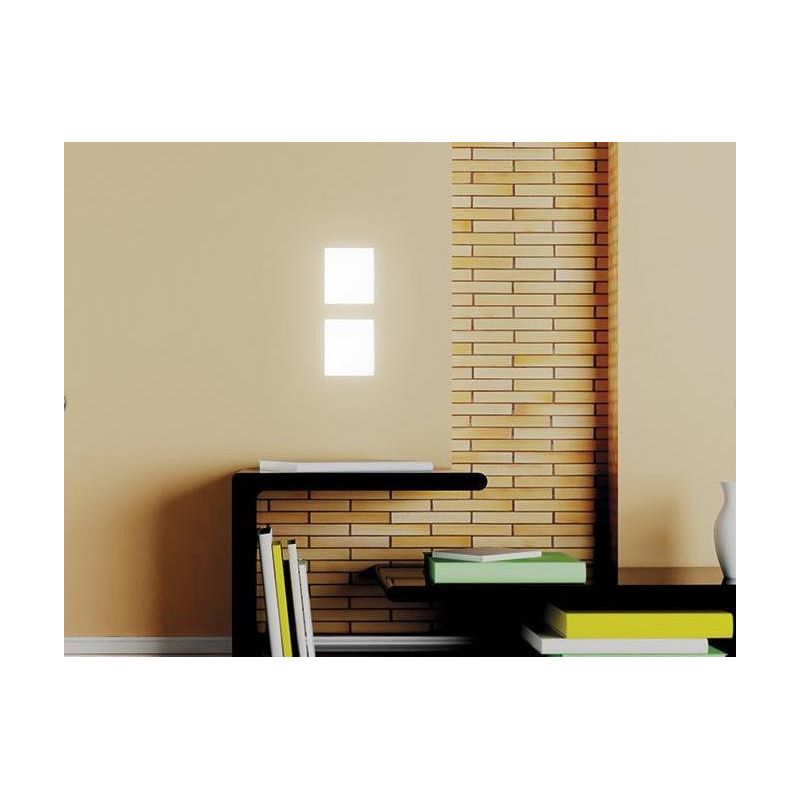 4052 INCASSO IN GESSO RETTANGOLARE A LED INTEGRATO DA 13,5W 1500 LUMEN 9010 BELFIORE - Cristalensi Shop Online