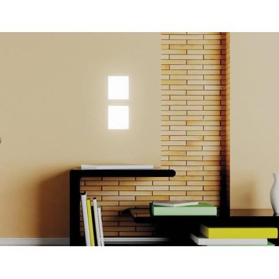 4052 INCASSO IN GESSO RETTANGOLARE A LED INTEGRATO DA 13,5W 1500 LUMEN 9010 BELFIORE - Cristalensi Shop Online