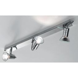 ZELIG 3 BINARIO IN METALLO BIANCO, NERO O CROMO DIREZIONABILE CON LAMPADINE LED Illuminando - Cristalensi Shop Online 2