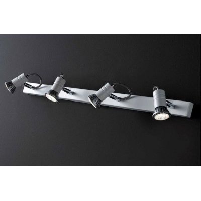 ZELIG 4 BINARIO IN METALLO BIANCO,NERO O CROMO DIREZIONABILE CON LAMPADINE LED Illuminando - Cristalensi Shop Online