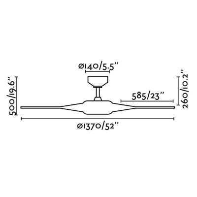 COCOS VENTILATORE SOFFITTO CON LED 20W DIAMETRO 137 CM TELECOMANDO INCLUSO FARO VENTILATORI - Cristalensi Shop Online