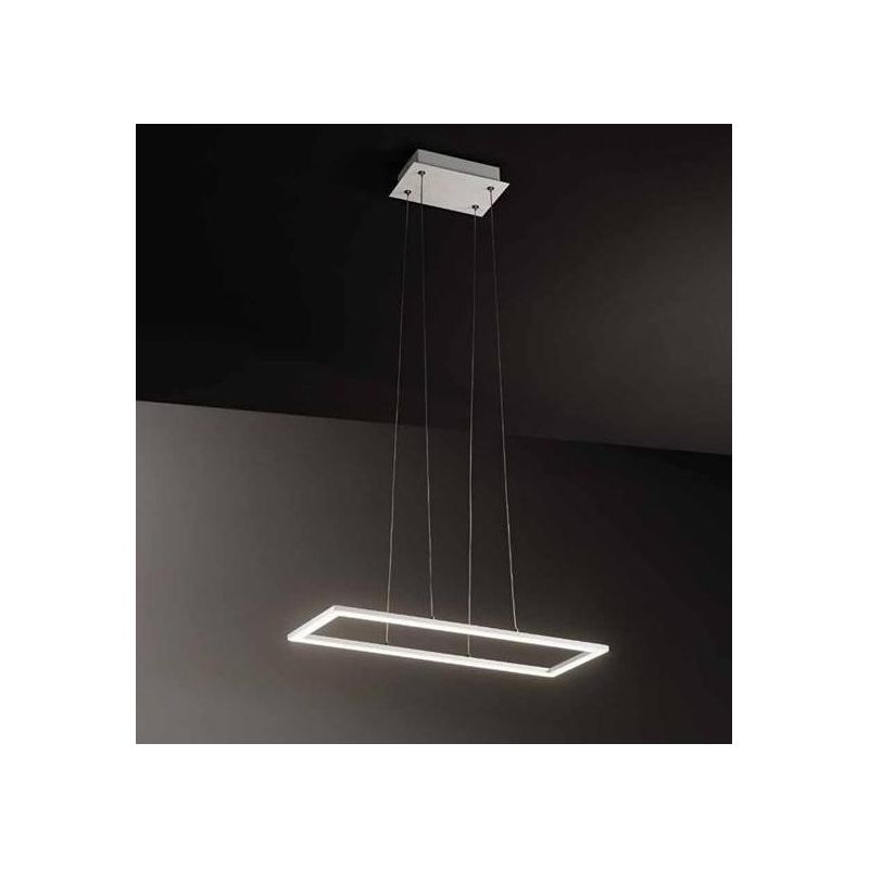 QUATTRO LAMPADARIO LED 51W 3000K RETTANGOLARE MODERNO DI AFFRALUX AFFRALUX - Cristalensi Shop Online