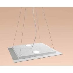 FLET AFFRALUX LAMPADARIO 8 E 2 LED LAMPADINE GX53 SOSTITUIBILI METALLO BIANCO AFFRALUX - Cristalensi Shop Online 2