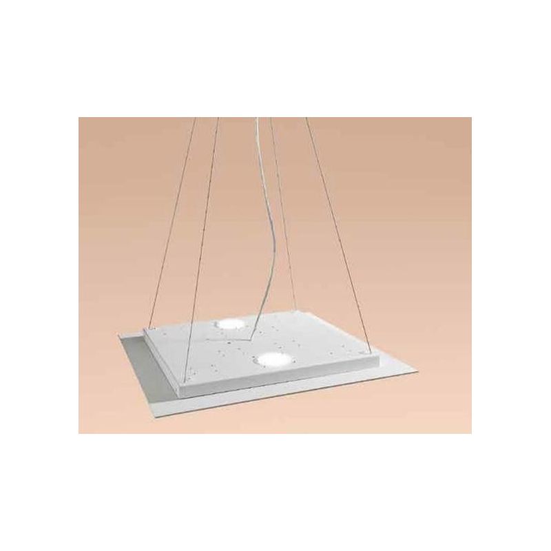 FLET AFFRALUX LAMPADARIO 8 E 2 LED LAMPADINE GX53 SOSTITUIBILI METALLO BIANCO AFFRALUX - Cristalensi Shop Online