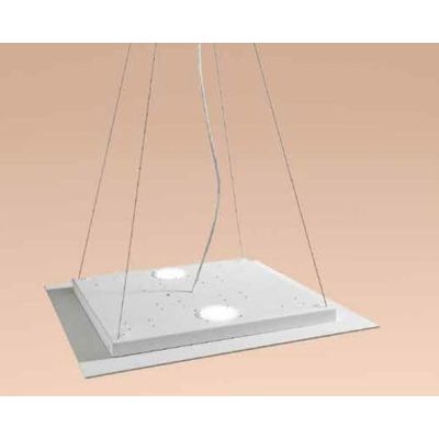 FLET AFFRALUX LAMPADARIO 8 E 2 LED LAMPADINE GX53 SOSTITUIBILI METALLO BIANCO AFFRALUX - Cristalensi Shop Online