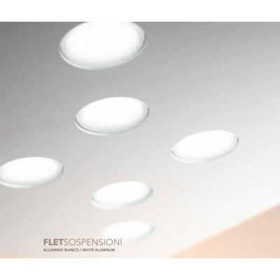 2079X FLET LAMPADARIO RETTANGOLARE 8 E 2 LUCI LED SOSTITUIBILI METALLO BIANCO AFFRALUX - Cristalensi Shop Online