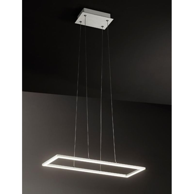 QUATTRO LAMPADARIO LED 51W 3000K RETTANGOLARE MODERNO DI AFFRALUX AFFRALUX - Cristalensi Shop Online
