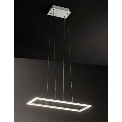 QUATTRO LAMPADARIO LED 51W 3000K RETTANGOLARE MODERNO DI AFFRALUX AFFRALUX - Cristalensi Shop Online