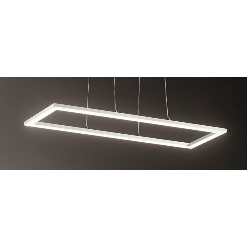 QUATTRO LAMPADARIO LED 51W 3000K RETTANGOLARE MODERNO DI AFFRALUX AFFRALUX - Cristalensi Shop Online