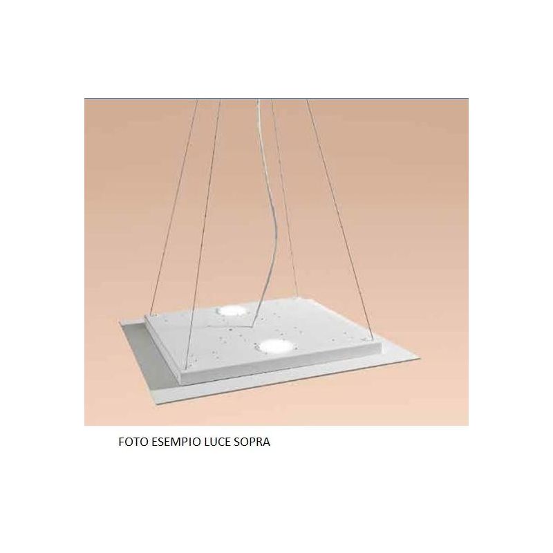 2079G FLET AFFRALUX LAMPADARIO 6 E 1 LUCI LED INTERCAMBIABILI METALLO BIANCO AFFRALUX - Cristalensi Shop Online