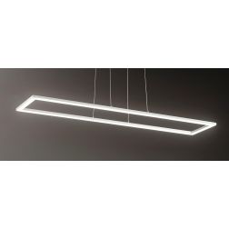QUATTRO LAMPADARIO SOSPENSIONE LED 72W 3000K RETTANGOLARE GRANDE MODERNO AFFRALUX - Cristalensi Shop Online 2