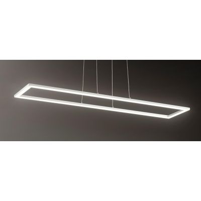 QUATTRO LAMPADARIO SOSPENSIONE LED 72W 3000K RETTANGOLARE GRANDE MODERNO AFFRALUX - Cristalensi Shop Online