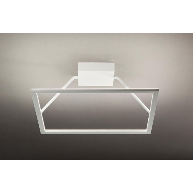QUATTRO PLAFONIERA GRANDE LED 63W 3000K QUADRATA LATO 48,5 MODERNA AFFRALUX AFFRALUX - Cristalensi Shop Online