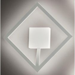 QUATTRO PLAFONIERA APPLIQUE GRANDE LED 36,5W 3000K QUADRATO LATO 30 AFFRALUX - Cristalensi Shop Online