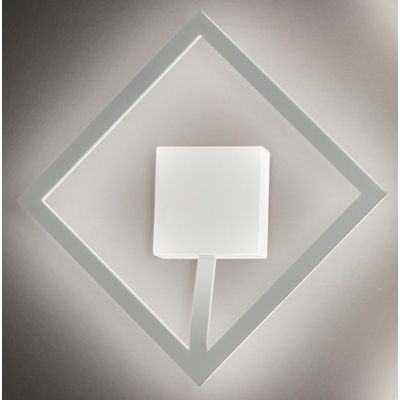 QUATTRO PLAFONIERA APPLIQUE GRANDE LED 36,5W 3000K QUADRATO LATO 30 AFFRALUX - Cristalensi Shop Online