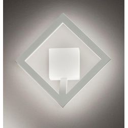 QUATTRO PLAFONIERA APPLIQUE PICCOLO LED 19W 3000K QUADRATO LATO 20 AFFRALUX - Cristalensi Shop Online 2