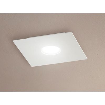 2078 FLET PLAFONIERA PICCOLA LATO 23 CM CON LAMPADINA SOSTITUIBILE MODERNA ECONOMICA AFFRALUX - Cristalensi Shop Online