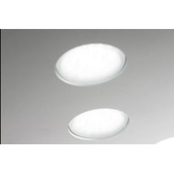 2079P FLET LAMPADARIO RETTANGOLARE 2 E 1 LUCI LED SOSTITUIBILI METALLO BIANCO AFFRALUX - Cristalensi Shop Online 2