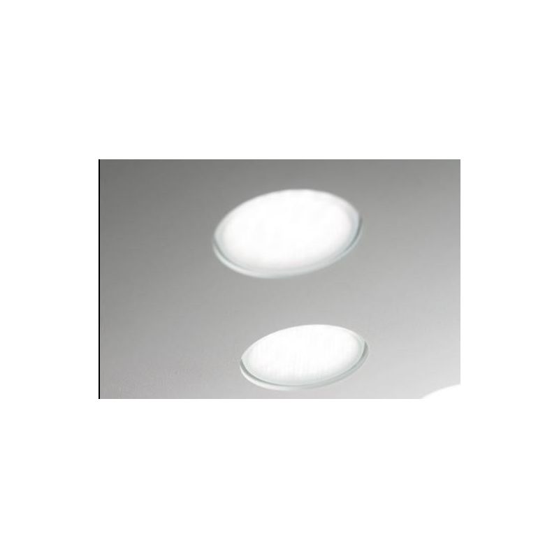 2079P FLET LAMPADARIO RETTANGOLARE 2 E 1 LUCI LED SOSTITUIBILI METALLO BIANCO AFFRALUX - Cristalensi Shop Online