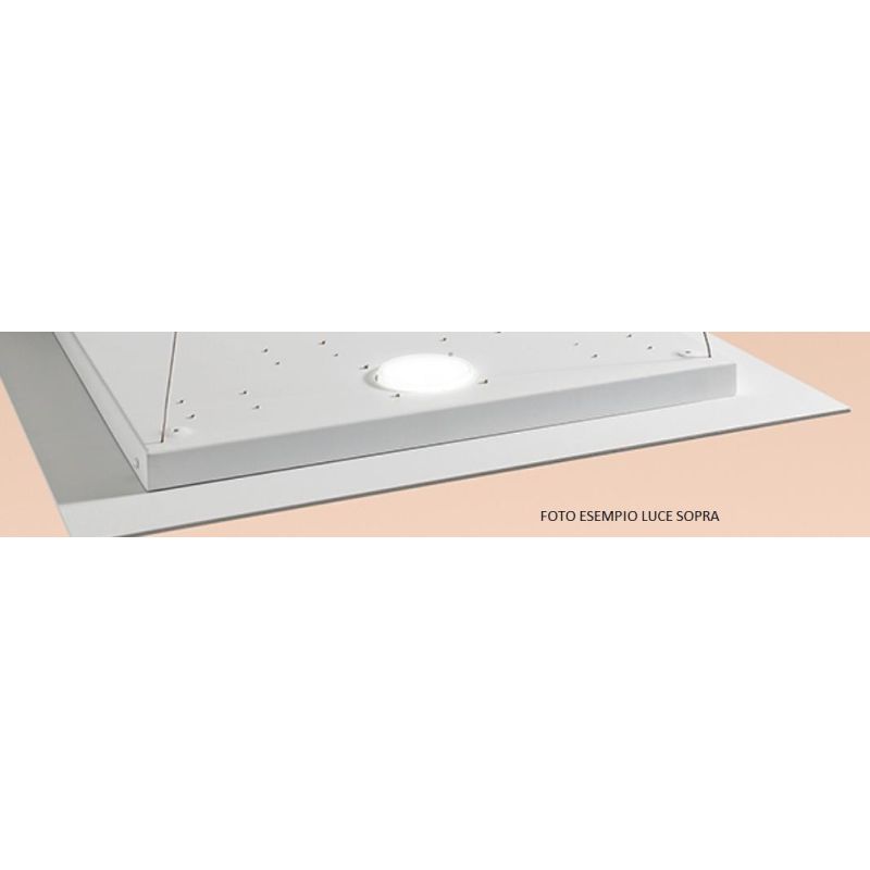 2079P FLET LAMPADARIO RETTANGOLARE 2 E 1 LUCI LED SOSTITUIBILI METALLO BIANCO AFFRALUX - Cristalensi Shop Online