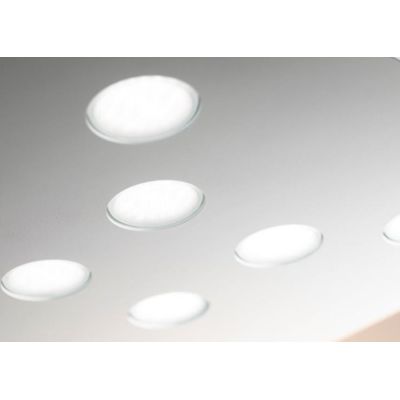 2080X FLET PLAFONIERA RETTANGOLARE GRANDE 8 LUCI SOSTITUIBILI ALLUMINIO BIANCO AFFRALUX - Cristalensi Shop Online