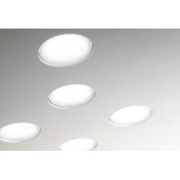 2080G FLET PLAFONIERA RETTANGOLARE MEDIA 6 LUCI SOSTITUIBILI ALLUMINIO BIANCO AFFRALUX - Cristalensi Shop Online 2