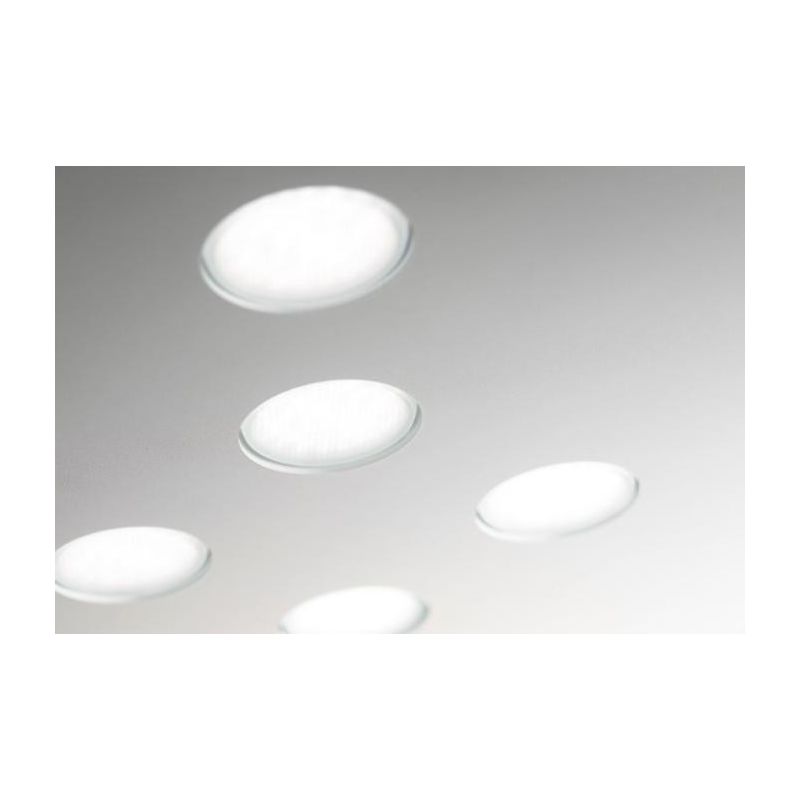 2080G FLET PLAFONIERA RETTANGOLARE MEDIA 6 LUCI SOSTITUIBILI ALLUMINIO BIANCO AFFRALUX - Cristalensi Shop Online