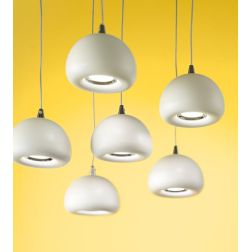 BELLDIODI AFFRALUX LAMPADARIO 9 LUCI LED 27W MODERNO BIANCO AFFRALUX - Cristalensi Shop Online 2