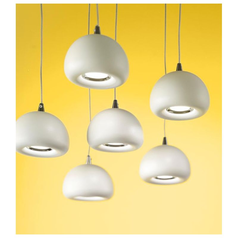 BELLDIODI AFFRALUX LAMPADARIO 9 LUCI LED 27W MODERNO BIANCO AFFRALUX - Cristalensi Shop Online