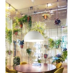 PARABOLA AFFRALUX LAMPADARIO 60W LED 3000K DIAMETRO 60 BIANCO AFFRALUX - Cristalensi Shop Online 2