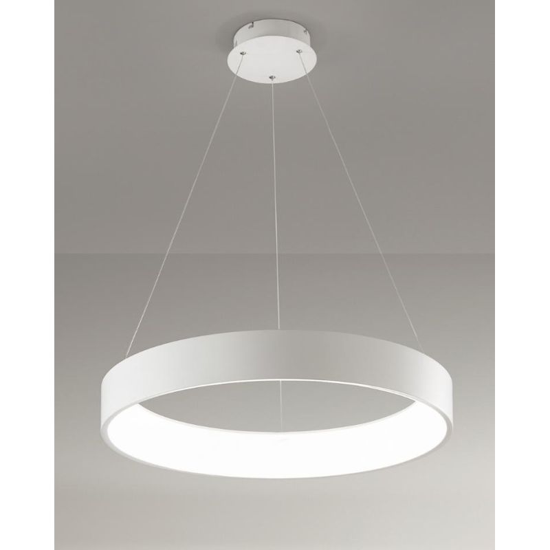 BAND AFFRALUX LAMPADARIO GRANDE AD ANELLO MODERNO LED 90W 3200K 4 COLORI AFFRALUX - Cristalensi Shop Online