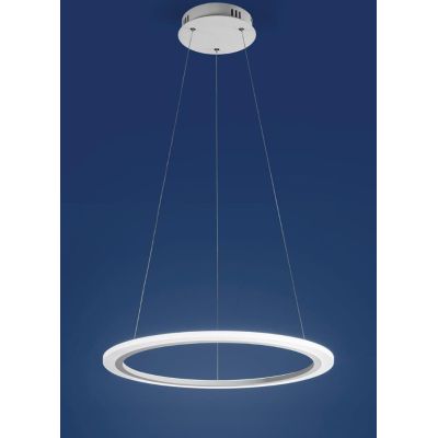 ACRYLED AFFRALUX LAMPADARIO LED 23W ANELLO 60 CM BIANCO AFFRALUX - Cristalensi Shop Online