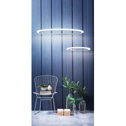 ACRYLED AFFRALUX LAMPADARIO LED 23W ANELLO 60 CM BIANCO AFFRALUX - Cristalensi Shop Online 2