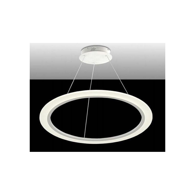 ACRYLED AFFRALUX LAMPADARIO LED 23W ANELLO 60 CM BIANCO AFFRALUX - Cristalensi Shop Online