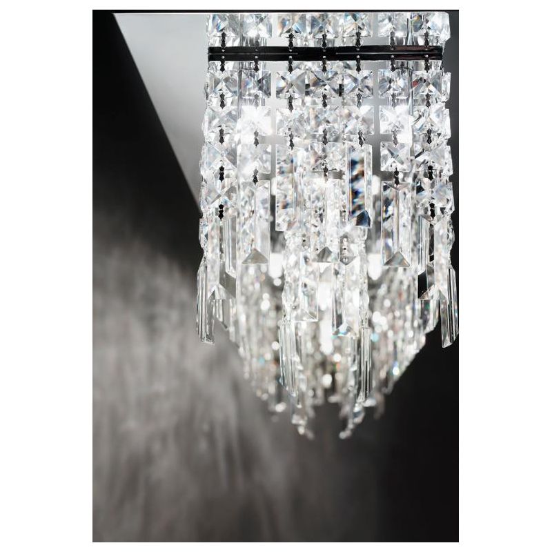 2184 FRANGIA AFFRALUX PLAFONIERA RETTANGOLARE GRANDE CON CRISTALLI LOSANGA AFFRALUX - Cristalensi Shop Online