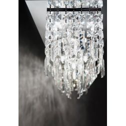 2185 FRANGIA AFFRALUX PLAFONIERA QUADRATA LATO 40 CM CON CRISTALLI LOSANGA AFFRALUX - Cristalensi Shop Online 2
