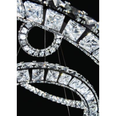 NORA3 AFFRALUX LAMPADARIO CON CRISTALLI A LED 34W 4000K DIAMETRO 72 CM AFFRALUX - Cristalensi Shop Online
