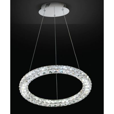 NORA3 AFFRALUX LAMPADARIO CON CRISTALLI A LED 23W 4000K DIAMETRO 50 CM AFFRALUX - Cristalensi Shop Online