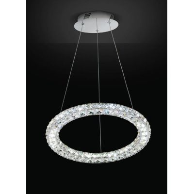 NORA3 AFFRALUX LAMPADARIO CON CRISTALLI A LED 12W 4000K DIAMETRO 31 CM AFFRALUX - Cristalensi Shop Online