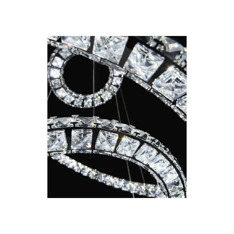 NORA3 AFFRALUX LAMPADARIO CON CRISTALLI A LED 12W 4000K DIAMETRO 31 CM AFFRALUX - Cristalensi Shop Online