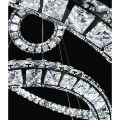 NORA3 AFFRALUX LAMPADARIO CON CRISTALLI A LED 12W 4000K DIAMETRO 31 CM AFFRALUX - Cristalensi Shop Online