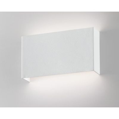 APPLIQUE RETTANGOLO ALLUMINIO BIANCO 12W 3000K O 4000K LUCE SOPRA SOTTO ISYLUCE - Cristalensi Shop Online
