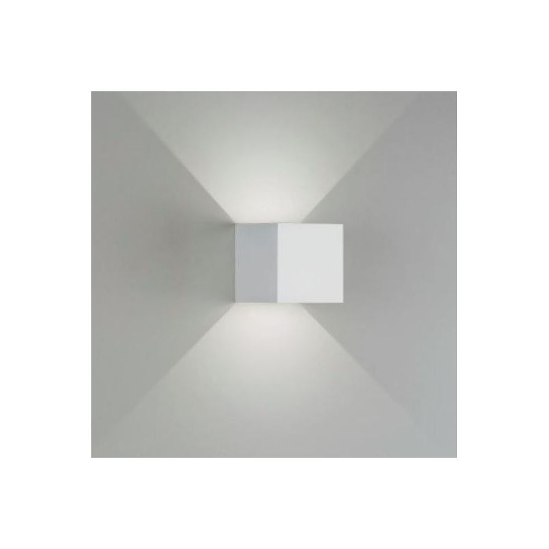 APPLIQUE CUBO BIANCO NERO CORTEN ANTRACITE 6W LED 3000K O 4000K FASCIO LUCE REGOLABILE ISYLUCE - Cristalensi Shop Online