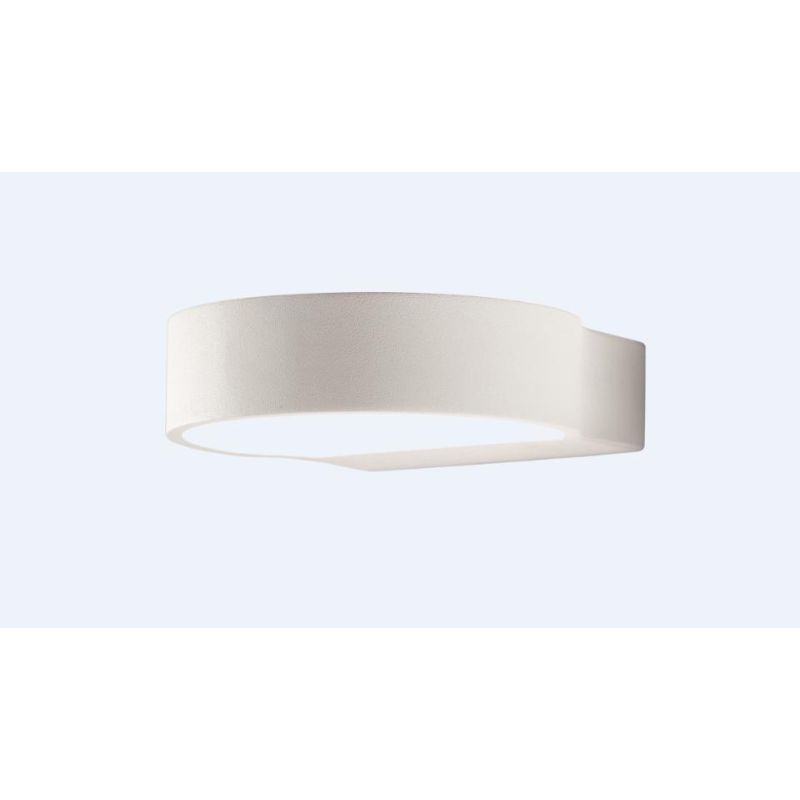 APPLIQUE ISYLUCE ALLUMINIO BIANCO LED 6W 3000K MODERNO LUCE SOPRA SOTTO ISYLUCE - Cristalensi Shop Online
