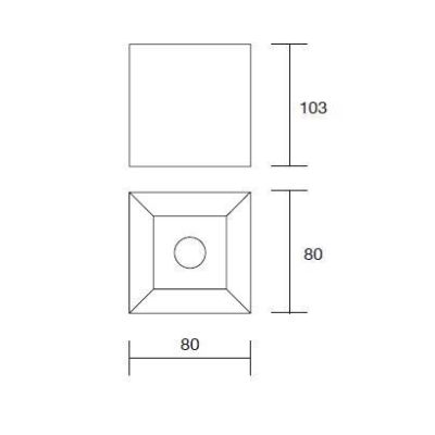 FARETTO PLAFONIERA LED INTEGRATO 12W 3000K-4000K BIANCO VETRO OTTICO ISYLUCE - Cristalensi Shop Online