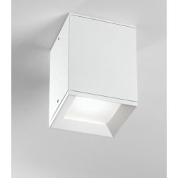 PLAFONIERA ISYLUCE ESTERNA IP54 ALLUMINIO BIANCO, ANTRACITE, CORTEN O NERO VETRO SATINATO ISYLUCE - Cristalensi Shop Online 2