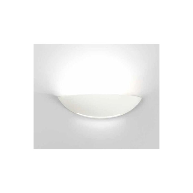 APPLIQUE ISYLUCE BIANCO EFFETTO GESSO DIAMETRO 31 VERNICIABILE ECONOMICO ISYLUCE - Cristalensi Shop Online